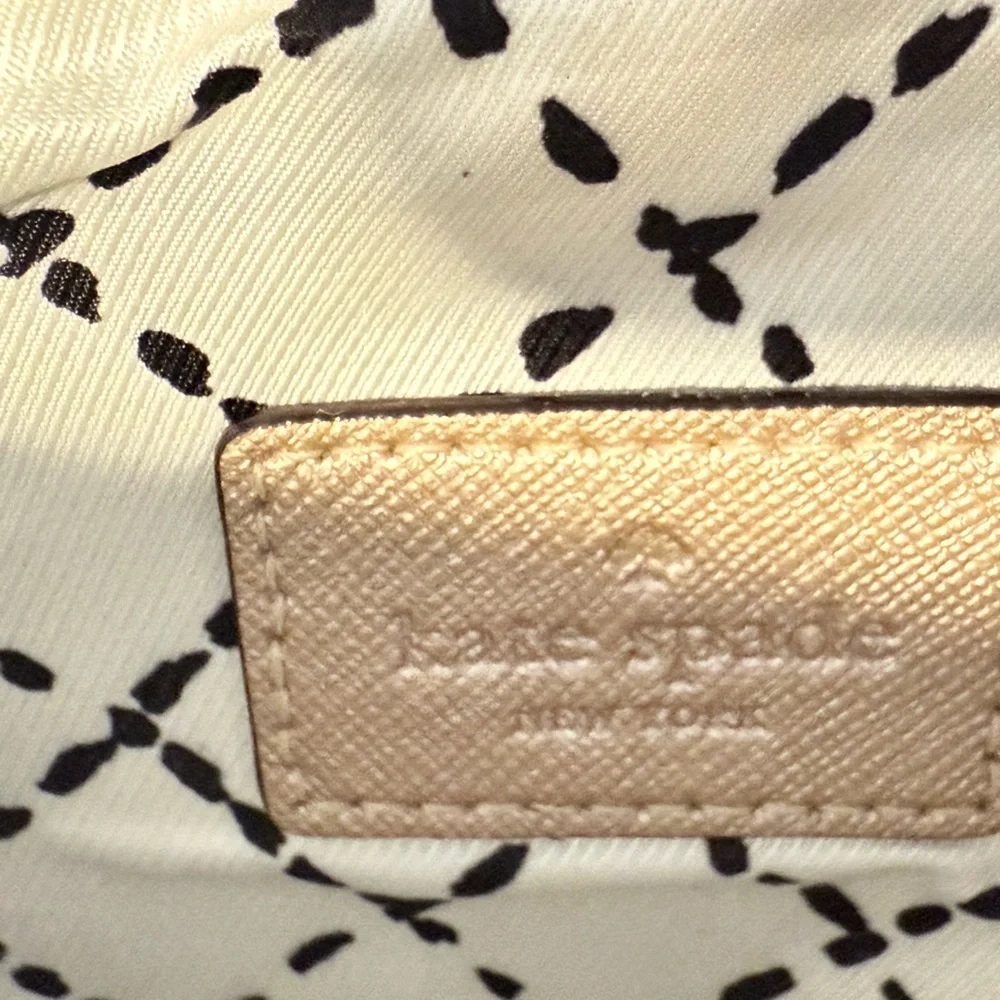 Kate Spade Metallic Gold Wristlet Clutch